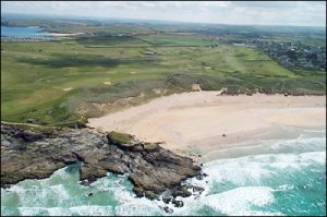 Aerial view of Constantine Bay